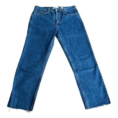 Pre-owned Re/done Straight Jeans In Blue