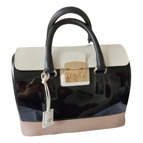 Pre-owned Furla Candy Bag Leather Handbag In Multicolour