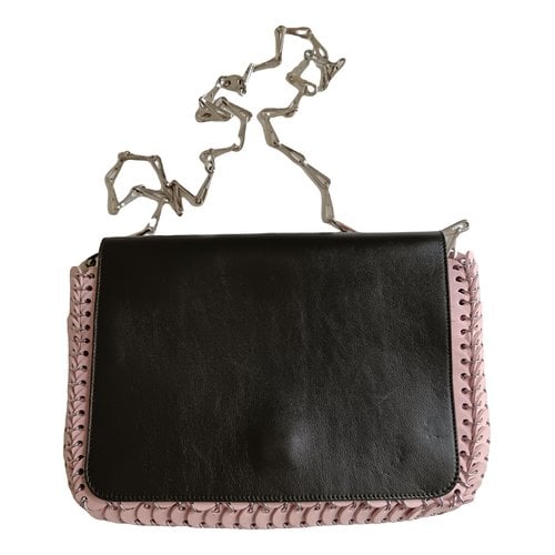 Pre-owned Paco Rabanne Nano 1969 Leather Mini Bag In Pink