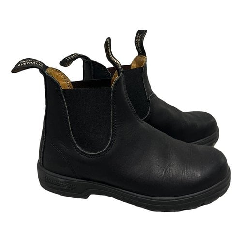 Pre-owned Blundstone Leather Boots In Black