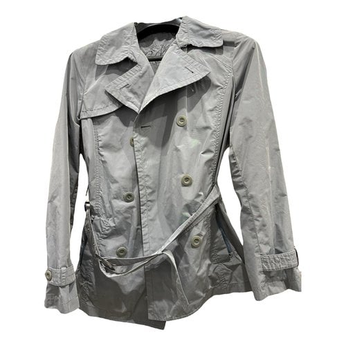 Pre-owned Mabrun Trench Coat In Silver
