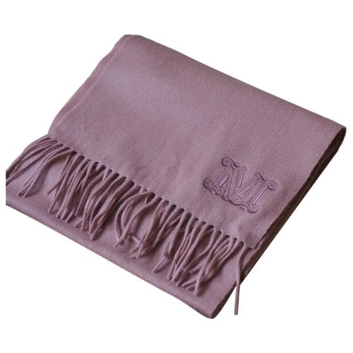 Pre-owned Max Mara Atelier Cashmere Scarf In Pink