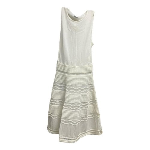 Pre-owned M Missoni Mid-length Dress In White