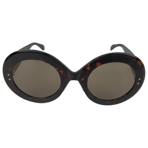 Pre-owned Alaïa Sunglasses In Brown