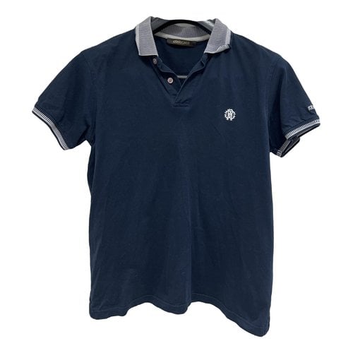 Pre-owned Roberto Cavalli Polo Shirt In Blue