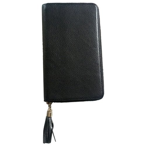 Pre-owned Le Tanneur Leather Wallet In Black