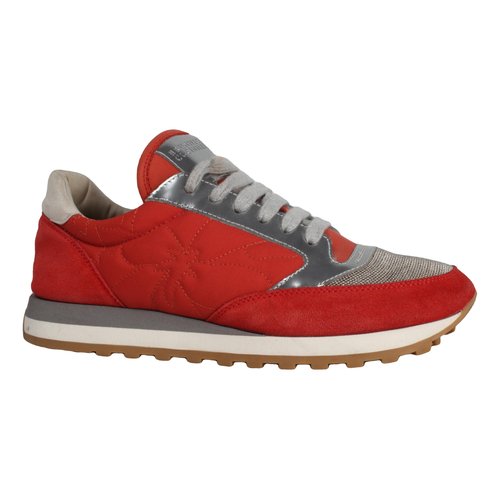 Pre-owned Brunello Cucinelli Cloth Trainers In Red