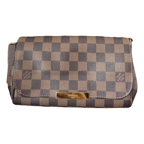 Pre-owned Louis Vuitton Favorite Cloth Handbag In Brown