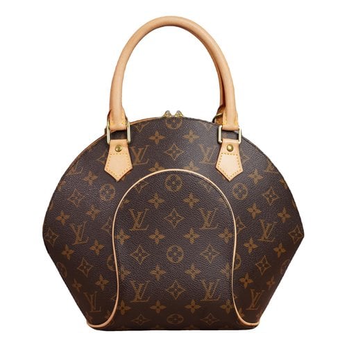 Pre-owned Louis Vuitton Ellipse Cloth Handbag In Brown