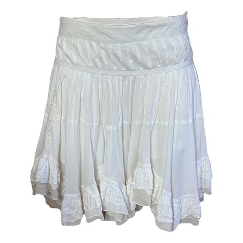 Pre-owned Jean Paul Gaultier Mini Skirt In White