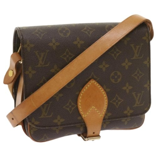 Pre-owned Louis Vuitton Cartouchière Cloth Handbag In Brown