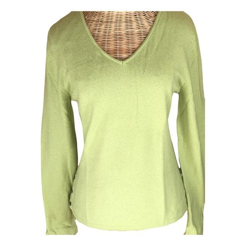 Pre-owned Maje Cashmere Jumper In Green