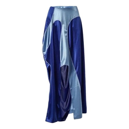 Pre-owned Meryll Rogge Maxi Skirt In Blue