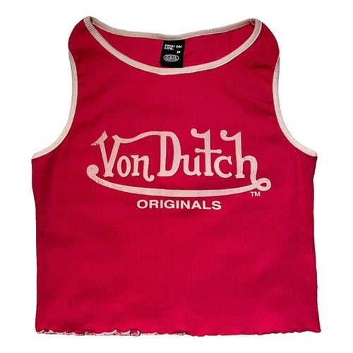 Pre-owned Von Dutch Vest In Pink