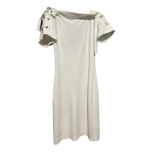 Pre-owned Gucci Mid-length Dress In White