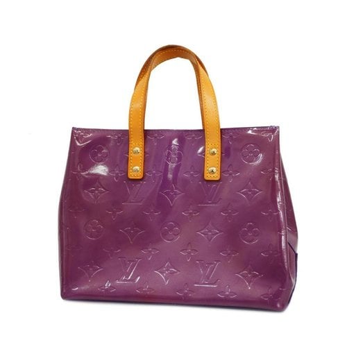 Pre-owned Louis Vuitton Patent Leather Handbag In Brown