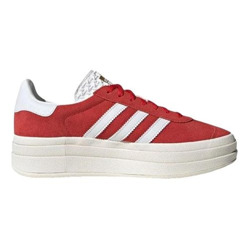 Pre-owned Adidas Originals Adilette Lace Ups In Red