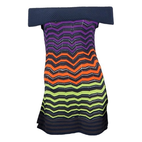Pre-owned Missoni Wool Mini Dress In Multicolour