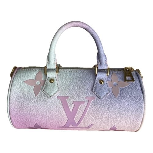Pre-owned Louis Vuitton Papillon Bb Leather Handbag In Multicolour