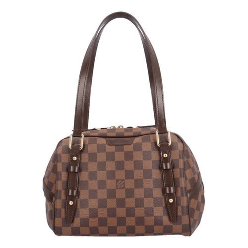 Pre-owned Louis Vuitton Rivington Leather Handbag In Brown