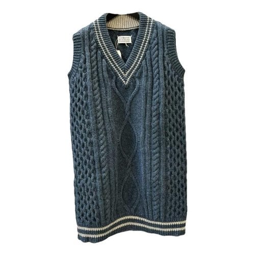 Pre-owned Maison Margiela Wool Vest In Blue