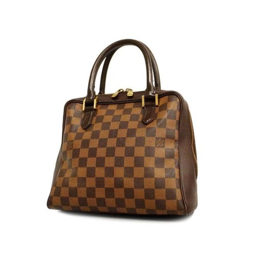 Pre-owned Louis Vuitton Brera Cloth Handbag In Brown