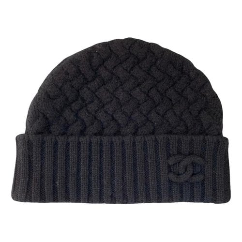 Pre-owned Chanel Cashmere Hat In Black