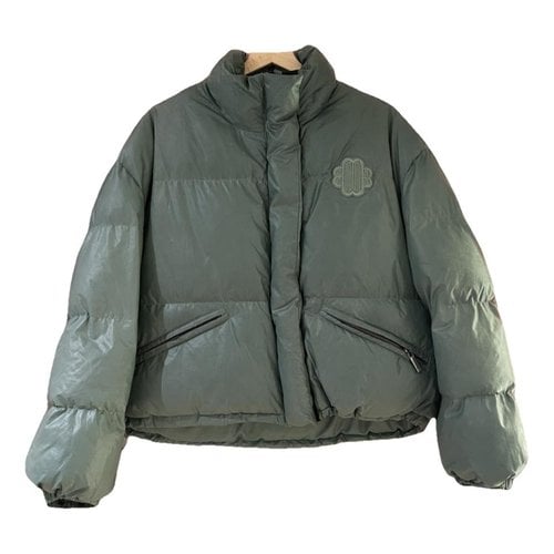 Pre-owned Maje Puffer In Green
