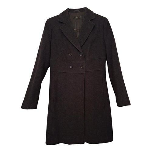 Pre-owned Ter Et Bantine Wool Coat In Black