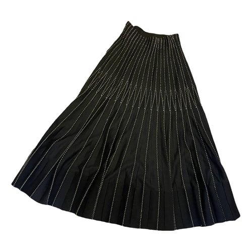 Pre-owned Alexander Mcqueen Wool Skirt In Black