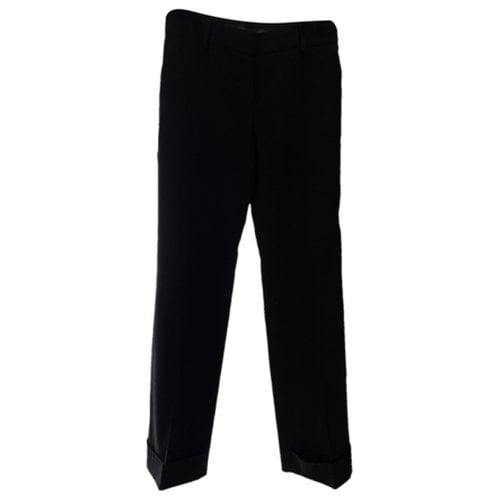 Pre-owned Louis Vuitton Wool Trousers In Black