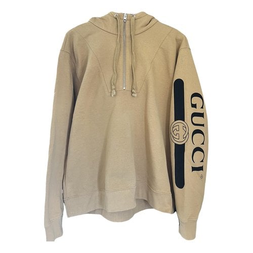 Pre-owned Gucci Sweatshirt In Camel