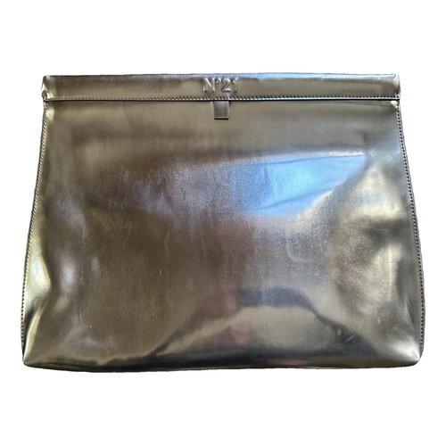 Pre-owned N°21 Leather Clutch Bag In Grey