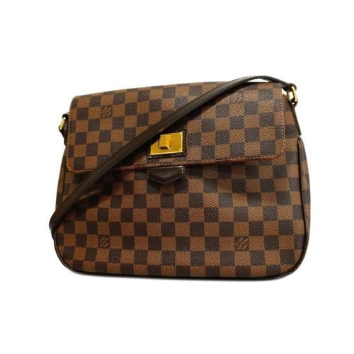 Pre-owned Louis Vuitton Cloth Handbag In Brown