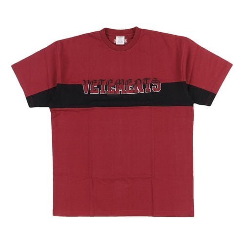 Pre-owned Vetements T-shirt In Burgundy