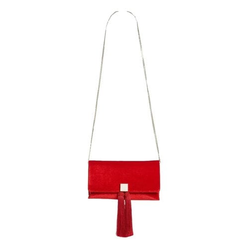Pre-owned Ted Baker Clutch Bag In Red