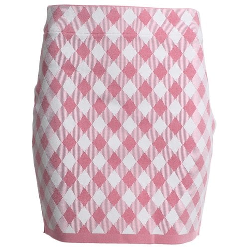 Pre-owned Balmain Mini Skirt In Pink