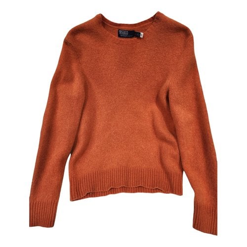 Pre-owned Polo Ralph Lauren Wool Pull In Orange