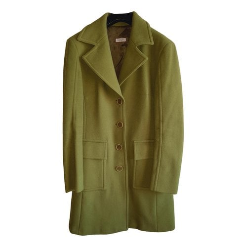 Pre-owned Max & Co Wool Coat In Green