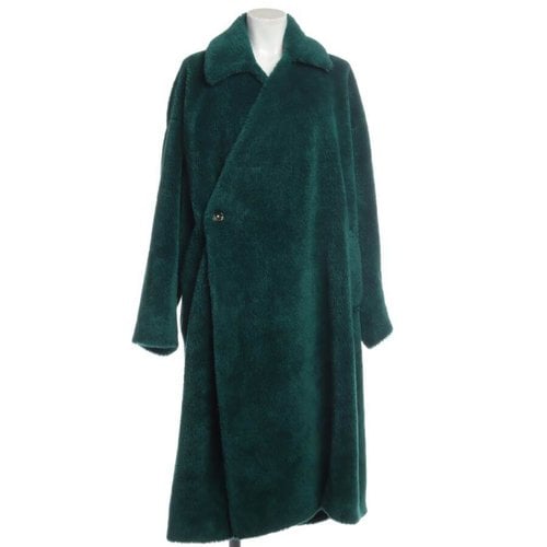 Pre-owned Balenciaga Coat In Green