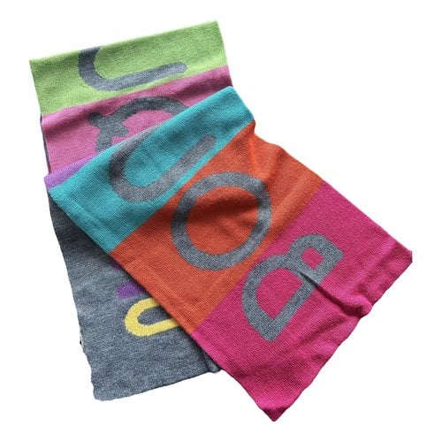 Pre-owned Moschino Wool Scarf In Multicolour
