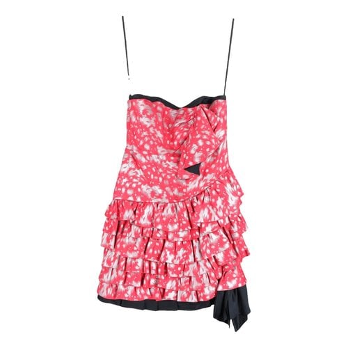 Pre-owned Marc By Marc Jacobs Silk Mini Dress In Pink