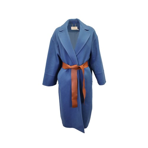 Pre-owned Zimmermann Wool Coat In Blue