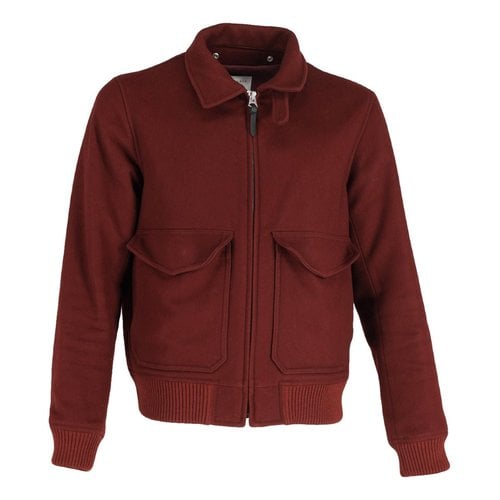 Pre-owned Sandro Wool Jacket In Red
