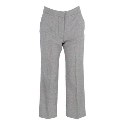 Pre-owned Stella Mccartney Wool Straight Pants In Multicolour