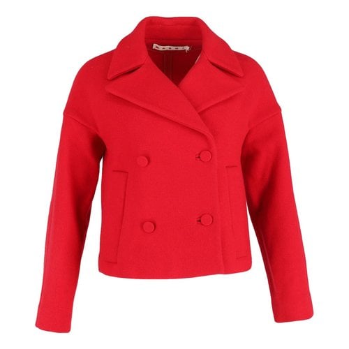 Pre-owned Marni Wool Jacket In Red