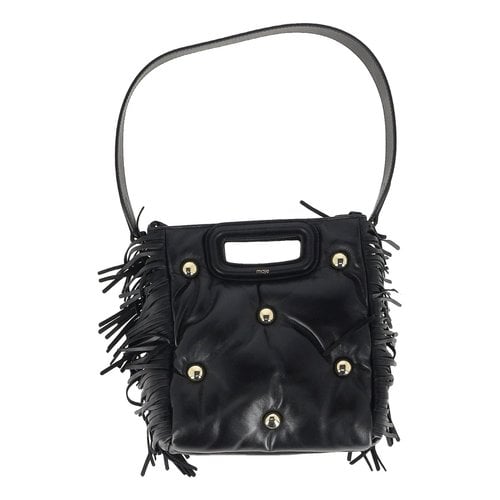 Pre-owned Maje Leather Bag In Black