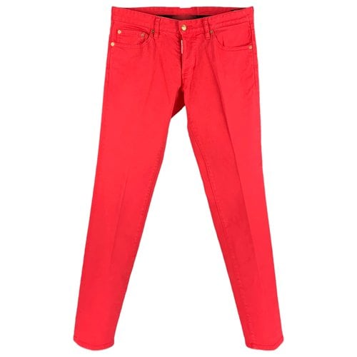 Pre-owned Dsquared2 Jeans In Red