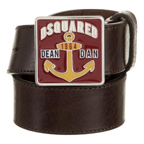 Pre-owned Dsquared2 Leather Belt In Brown