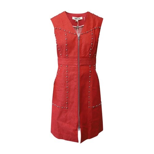 Pre-owned Diane Von Furstenberg Mid-length Dress In Red